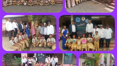 β : निफाड :⇒ सायखेडा विद्यालयात झाडांना राख्या बांधून रक्षाबंधन सण साजरा - ( प्रतिनिधी : राजेंद्र  कदम )