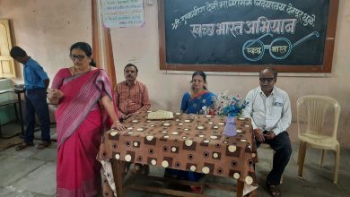  β : धुळे :⇒ श्री एकविरा देवी माध्यमिक विद्यालयात लेट्स चेंज उपक्रमांतर्गत स्वच्छता मॉनिटर आधारित पथनाट्य व गीत संपन्न ! - ( प्रतिनिधी : भागवत सोनवणे )