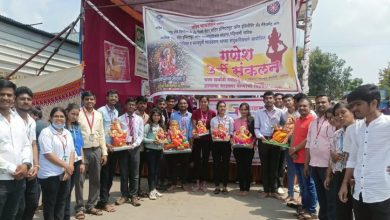 β : नाशिक (महिरावनी ) :⇒ रामकुंड पंचवटी येथे गणेश मूर्ती आणि निर्माल्य यांचे संकलन - ( प्रतिनिधी : डॉ. कमलेश दंडगव्हाळ )