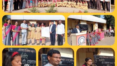 β : सायखेडा :⇒ विद्यालयात कर्मवीर डॉ. वसंतराव पवार यांना अभिवादन- ( प्रतिनिधी :राजेंद्र कदम)