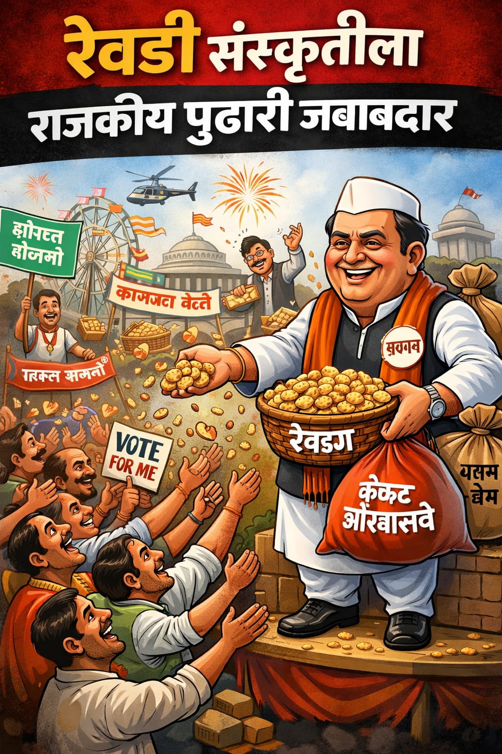 नागपूर:-रेवडी संस्कृतीला राजकीय पुढारी जबाबदार; कठोर कारवाईची गरज –  रमेश लांजेवार -(रमेश लांजेवार)