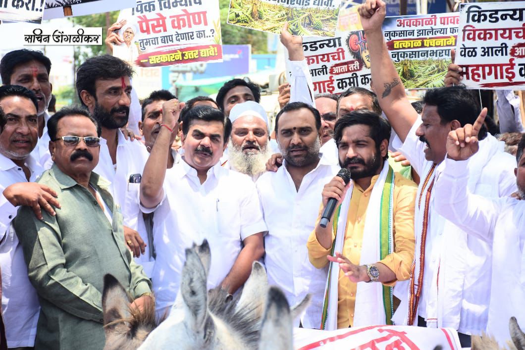 निवघा येथील वादळी वाऱ्याने केळी बागा भुईसपाट; खा. रवींद्र चव्हाणांनी केली नुकसानग्रस्त भागाची पाहणी,